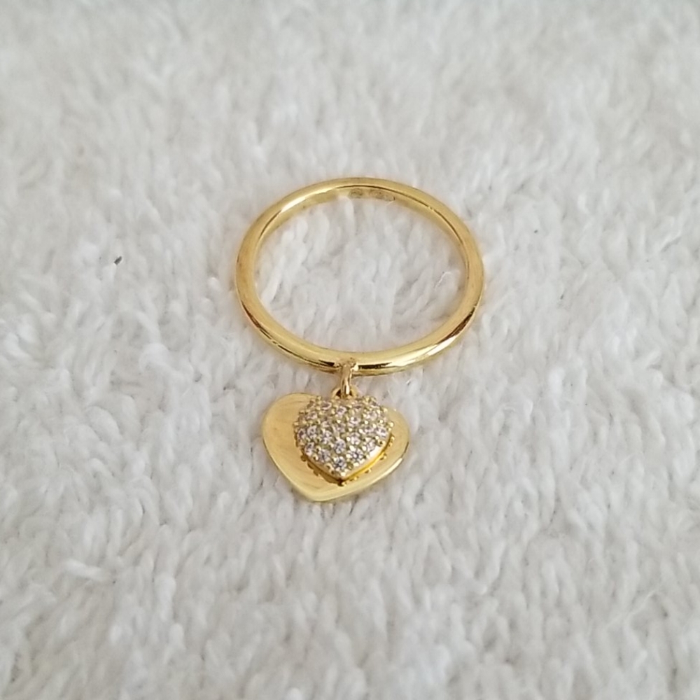 New Michael Kors Love Pave Heart Ring - Picture 2 of 6